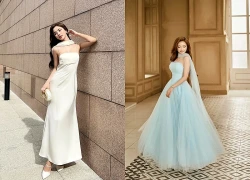 Điểm xuyết khăn choàng lụa, voan với váy dài tôn thần thái kiêu sa