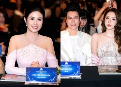 Diễn viên Việt Anh xuất hiện cùng Quỳnh Nga ở họp báo hoa hậu