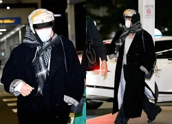 Ngay lúc này: G-Dragon thời trang phang thời tiết, trùm khăn hoa cúc kín mít khởi hành sang Việt Nam