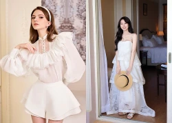 Nghệ thuật đính ngọc trai trên trang phục tạo nét lãng mạn