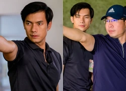 Diễn viên Nhan Phúc Vinh học bắn súng từ xạ thủ vô địch Olympic Hoàng Xuân Vinh