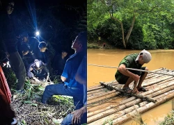 Kết bè đưa người đàn ông bất tỉnh dưới vực ra khỏi rừng