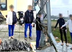 Nhóm thanh thiếu niên cắt trộm dây cáp điện ngầm