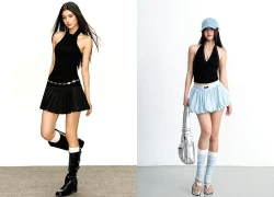 Tôn dáng, khoe vai trần quyến rũ cùng áo cổ yếm và chân váy ngắn