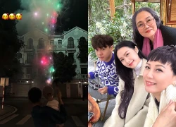 Doãn Hải My bế con ngắm pháo hoa, bà ngoại của vợ nói một câu gây sốt