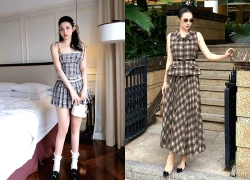 Áo họa tiết ca rô với những bản phối không nhàm chán