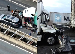 Tai nạn liên hoàn trên cao tốc TP HCM - Long Thành, một người chết