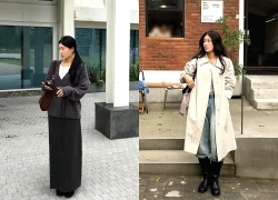 Nàng blogger mặc trang phục màu trung tính mỗi ngày, nhưng set nào cũng đẹp miễn chê