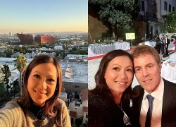 Hoa hậu Ngô Mỹ Uyên và chồng Tây là giáo sư: Không có hôn thú, tiền ai nấy giữ