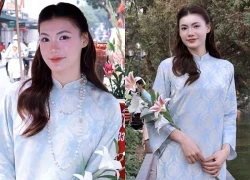 Hotgirl bóng chuyền Vi Thị Yến Nhi thướt tha đón Tết Bính Ngọ 2026