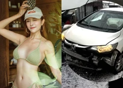 Nữ diễn viên 28 tuổi suýt mất mạng vì tai nạn, xe hư hỏng nặng