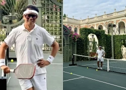 Thái Công xây sân pickleball trong biệt thự triệu đô