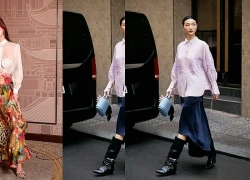 Cách phối áo sơ mi trắng, sơ mi thêu hoa đẹp nhất mùa xuân 2026