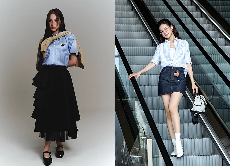 Áo sơ mi kẻ sọc và những công thức phối đồ dễ áp dụng hằng ngày