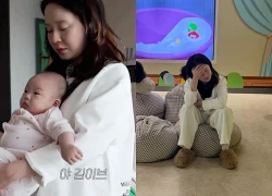 "Song Ji Hyo kiệt sức khi nuôi con"