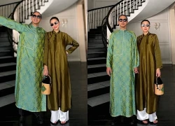 Đến hẹn lại lên: Tăng Thanh Hà và chồng doanh nhân diện áo dài, nắm chặt tay ngày mùng 1 Tết!