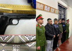 Khởi tố nhóm đối tượng dùng súng đe dọa, đánh con nợ đòi 10 triệu đồng