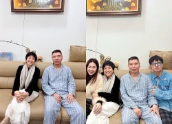 MC Thảo Vân và con trai tới thăm NSND Công Lý ngày cuối năm