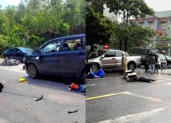 Ôtô đâm xe máy chở 3 người, một người tử vong tại chỗ