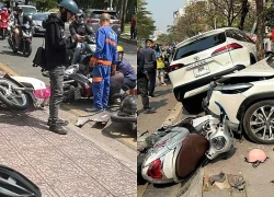 'Xe điên' húc văng 15 xe máy tại Hải Phòng, hàng chục người bị thương