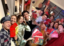 Khoảnh khắc đặc biệt Ninh Dương Lan Ngọc bên S.T Sơn Thạch và Lê Xuân Tiền dịp Tết