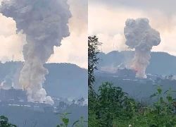 Nổ lớn ở khu công nghiệp Tằng Loỏng, Lào Cai khói bốc ngùn ngụt, 1 nạn nhân tử vong