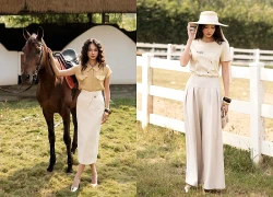 Thu hút nơi công sở đầu năm cùng váy dài, quần ống rộng và giày cao gót