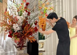 Trùm cuối "dâu hào môn" Tuấn Dương hì hục cắm lọ hoa 20 triệu để chưng Tết, vẫn bị "bánh bèo" Suli bẻ lá, vặt hoa không thương tiếc