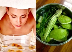 Xông hơi bằng thảo dược lấy lại làn da tươi sáng, mịn màng sau Tết