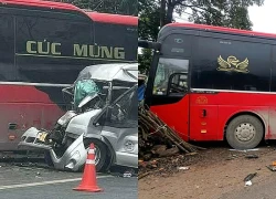 Hai xe khách đấu đầu khiến 1 người tử vong, 5 người bị thương