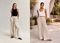 'Giải nhiệt' ngày nắng với quần linen và áo không tay