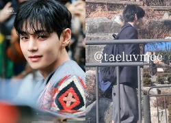 "Bắt gọn" V (BTS) bên cô gái lạ!