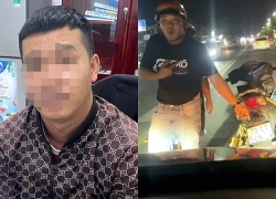 Nam thanh niên lái xe máy chặn đầu ô tô giữa đường ở Tây Ninh