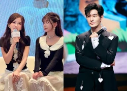 Angelababy hạ mình đứng cạnh hot girl mạng bán đồ giá rẻ, Huỳnh Hiểu Minh phá hoại?