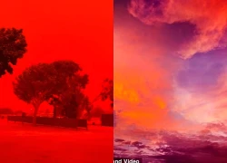 Bầu trời 'đỏ như máu' gây sửng sốt ở Australia