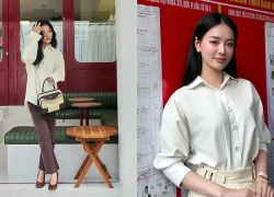 Diện áo sơ mi trắng sành điệu như fashionista