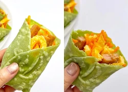 Đừng chỉ luộc hay xào, cải bó xôi đem nhào bột làm bánh cuộn mềm này, sáng ra 5 phút là cả nhà có bữa sáng no nê trọn vị