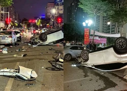 Tạm giữ hình sự tài xế Lexus tông liên hoàn 5 ô tô ở Hà Nội