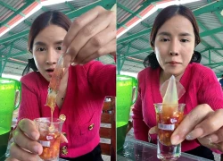 Bà Nhân Vlog mukbang mực sống, netizen tranh luận gay gắt chuyện phóng sanh