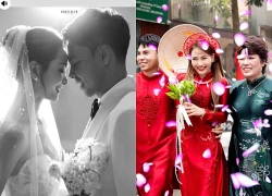 MC Huyền Trang Mù Tạt tung ảnh cưới lãng mạn như phim, Đức Huy lên tiếng bênh vực vợ khi bị chê kém duyên trong khoảnh khắc mẹ chồng trao vàng cưới