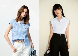 Họa tiết sọc dọc giúp vóc dáng thon gọn hơn