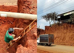Trách nhiệm trong vụ 8 nhà dân cheo leo khi hạ cốt nền đường ở Đồng Nai