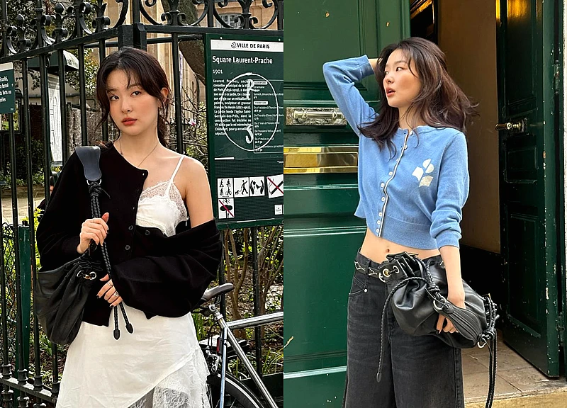 Áo cardigan mỏng giúp hoàn thiện phong cách thời trang trong ngày giao mùa