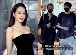 ĐỘC QUYỀN: "Tóm dính" Trịnh Thăng Bình và Hoa hậu Thanh Thuỷ khoác tay tình tứ giữa phố