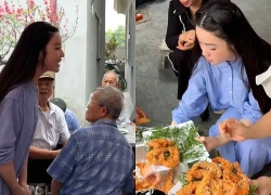 Chỉ một hành động thấy rõ thái độ của Chu Thanh Huyền khi về quê Quang Hải ăn cỗ