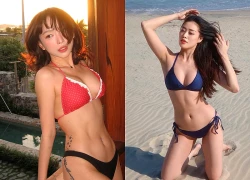 Ca sĩ Tóc Tiên và hoa hậu Khánh Vân diện bikini sexy nghẹt thở