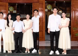 Đình Bắc xây nhà báo hiếu bố mẹ, nhìn phần xây thô đủ thấy độ hoành tráng