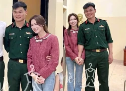 Đại uý Thăng Văn Cương đưa Hoà Minzy đi ra mắt bạn bè, còn ôm eo tình tứ quá đây này!