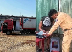 Xử phạt tài xế lái xe đầu kéo đang bị tước phù hiệu ở TPHCM
