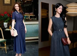 Phong cách năng động từ những chiếc váy denim công sở